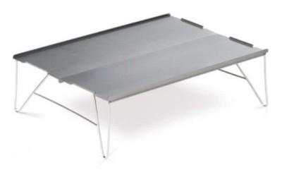 Стіл розкладний алюмінієвий для пікніку Naturehike NH17Z001-L, 34х25 см, сірий