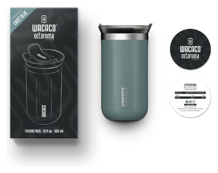 Термокухоль Wacaco Octaroma Lungo 300 мл, блакитний