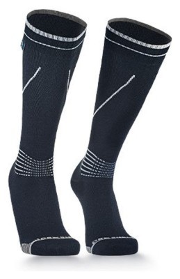Водонепроникні шкарпетки Dexshell Longlite Socks 2.0, сірі полоски, розмір S (36-38)