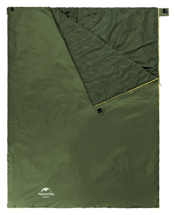 Спальний мішок Naturehike LW180 Mini NH21MSD04, лівий, темно-зелений