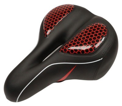 Сідло з замком 260*195 мм AZ-N10 чорний з червоним