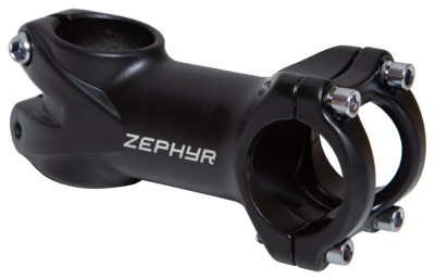 Виніс керма Алюмiнiй безрізьб. 1-1/8" 31.8мм довжина - 80мм 0° нерегульований JIASHIHE JSH-306 чорний (матовий) logo Zephyr