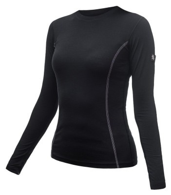 Термофутболка жіноча Sensor Merino Active LS black 11109024, SW11MA-black-S