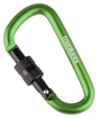 Munkees 3246 карабін D with Screw Lock 6 mm x 60 mm green green