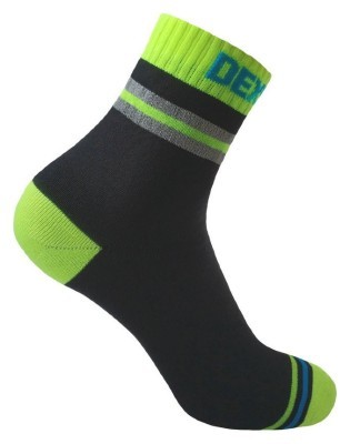 Шкарпетки водонепроникні Dexshell Pro visibility Cycling, р-р XL (47-49), з зеленою смугою