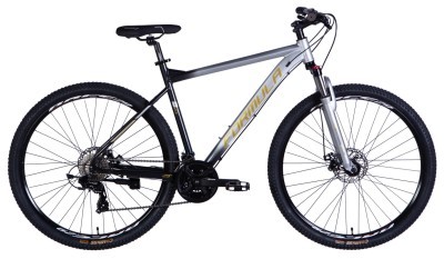 Велосипед AL 29" Formula F-1 DD CS рама-21" сріблясто-чорний 2026