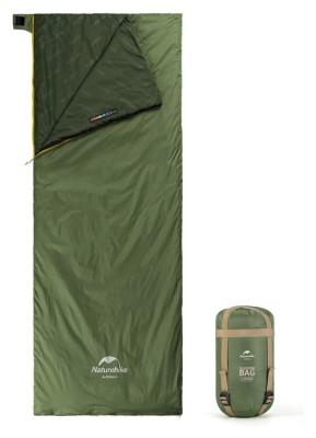 Спальний мішок Naturehike LW180 Mini NH21MSD04, лівий, XL, темно-зелений