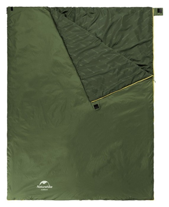 Спальний мішок Naturehike LW180 Mini NH21MSD04, лівий, XL, темно-зелений