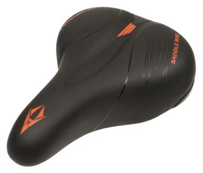 Сідло з замком 250*175 мм AZ-N101 чорний з помаранчевим