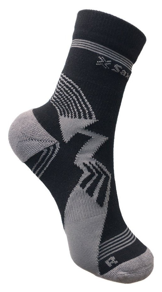 Носки для туризму Saxifraga FOOTER 35-38 Black/grey (SOSK21U1U)