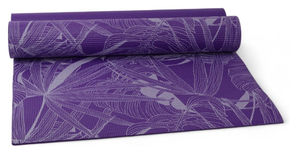 Килимок для йоги та фітнесу, pvc, 6 мм (принт) Bavar Sport