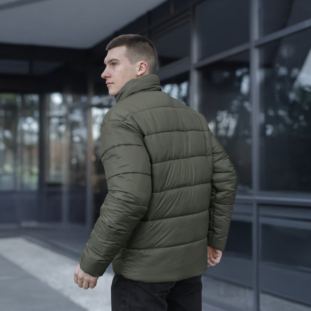 Чоловіча зимова куртка хакі Pobedov Bubble Gum