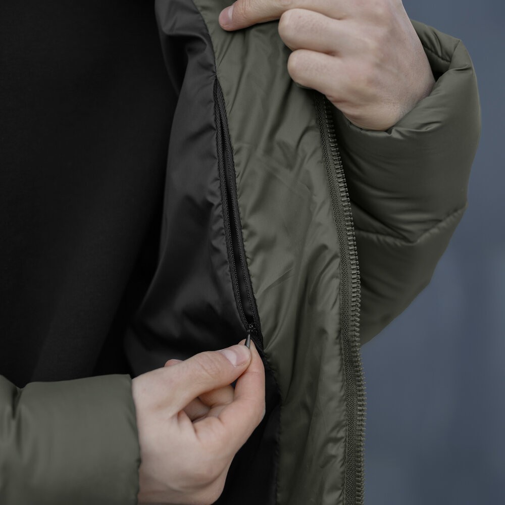 Чоловіча зимова куртка хакі Pobedov Bubble Gum