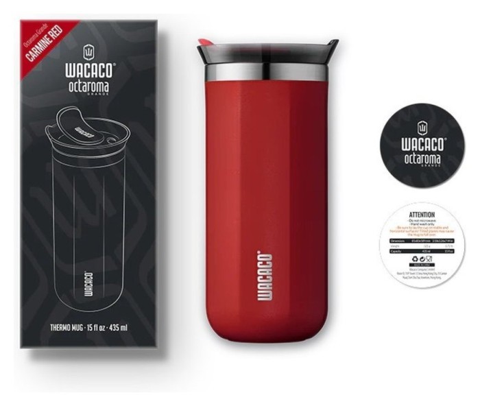 Термокухоль Wacaco Octaroma Grande 435 мл, червоний