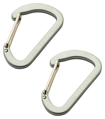 Munkees 3251 карабін Flat Wiregate 4 мм x 40 мм (пара) grey