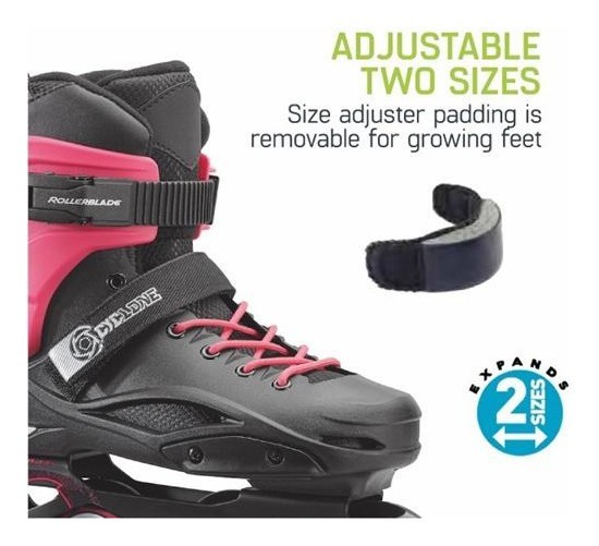 Роликові коньки для підлітків Rollerblade CYCLONE G 38-40 (240-255мм) Black/pink (7851700 7Y9)