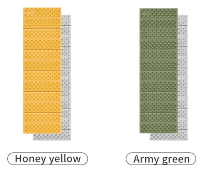 Килимок складний IXPE Naturehike CNK2550WS030, алюмінієва плівка, 18 мм, медово-золотий
