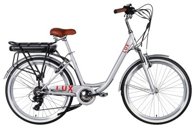 Велосипед уцінений з електроприводом 26" ST Dorozhnik eLUX Vbr FR рама-17" 36B 13А*г 500Вт срiблястий 2026