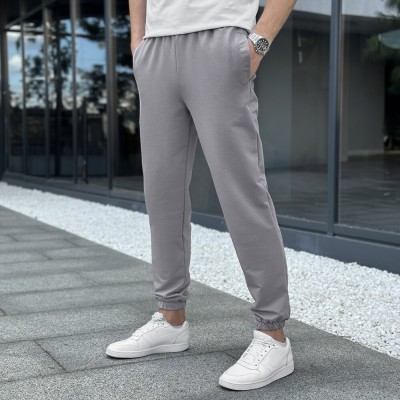 Чоловічі штани джогери з кишенями сталеві Pobedov 95