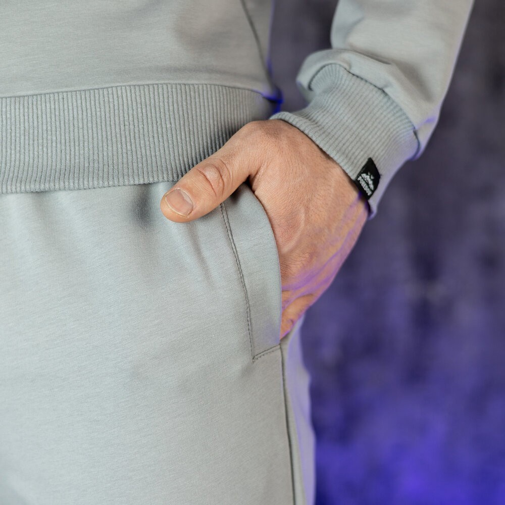 Чоловічі штани джогери з кишенями сталеві Pobedov 95