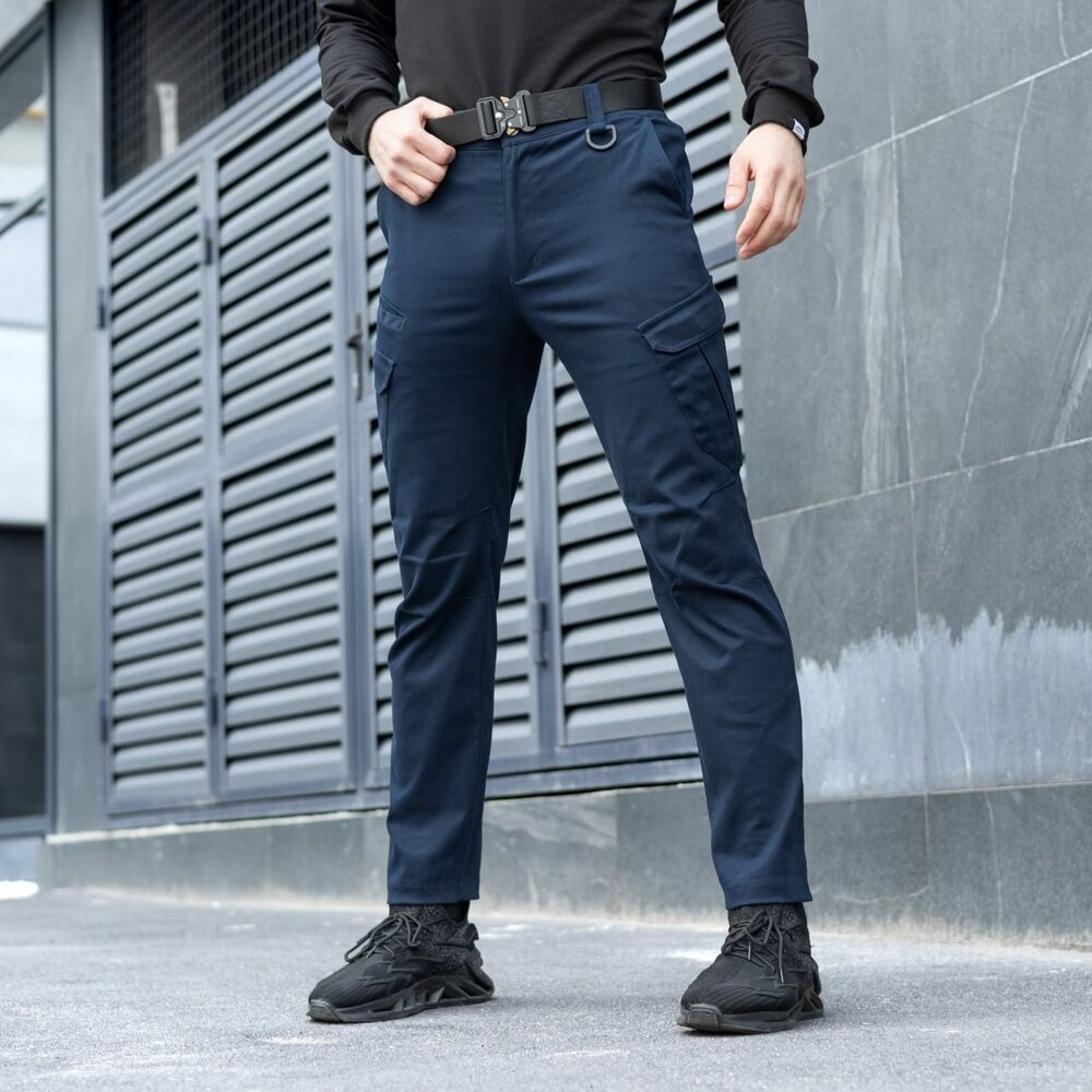 Штани тактичні темно-сині чоловічі M Pobedov Tactical V2