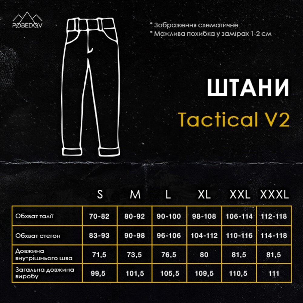 Штани тактичні темно-сині чоловічі M Pobedov Tactical V2
