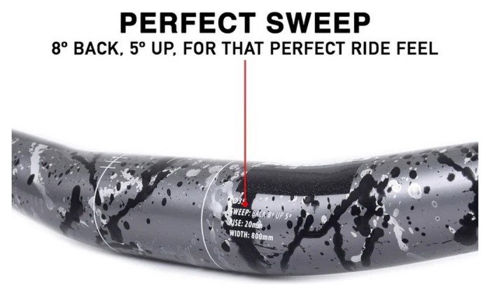 Кермо DMR Wingbar Mk4 SE - 35 - 20 мм підйом - Liquid Camo Grey