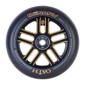Колеса для трюкового самокату Oath BINARY 110мм x 24мм (пара) - Black/Yellow