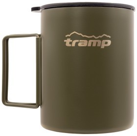 Термокружка TRAMP зі складаними ручками та поїлкою 500мл UTRC-142 olive