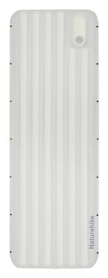 Матрац туристичний надувний одномісний Naturehike CNK2450WS034, 198х68х9.5 см, білий, для кемпінгу із мішком для надування