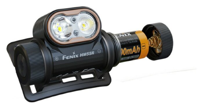 Ліхтар налобний Fenix HM55R, рожевий