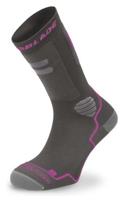Носки для роликів жіночі Rollerblade HIGH PERFORMANCE W SOCKS L Dark grey/pink (06A85100 500)