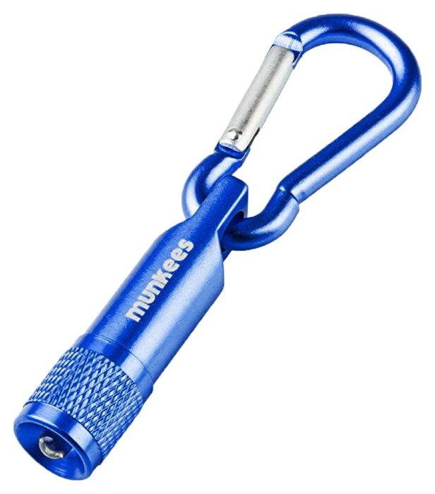 Munkees 1076 брелок-фонарик LED with Carabiner dark blue