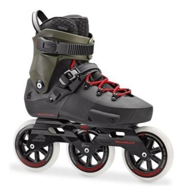 Роликові коньки для дорослих Rollerblade TWISTER EDGE 3WD 36.5 (5US) 230мм Black/army green (07847300 8E6)