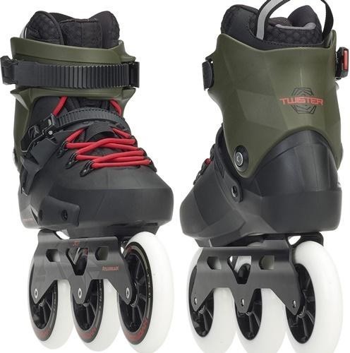 Роликові коньки для дорослих Rollerblade TWISTER EDGE 3WD 36.5 (5US) 230мм Black/army green (07847300 8E6)