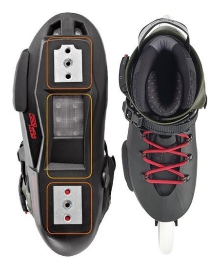 Роликові коньки для дорослих Rollerblade TWISTER EDGE 3WD 36.5 (5US) 230мм Black/army green (07847300 8E6)