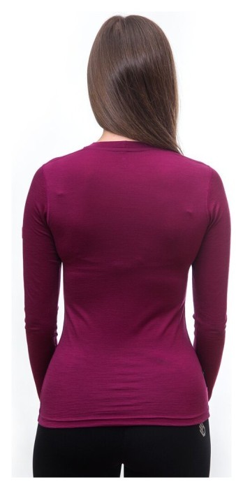 Термофутболка жіноча Sensor Merino Active LS lilla 12110027, SW11MA-lilla-S