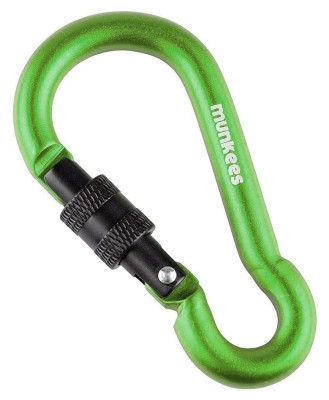 Munkees 3249 карабін Pear with Screw Lock 8 мм x 80 мм green green