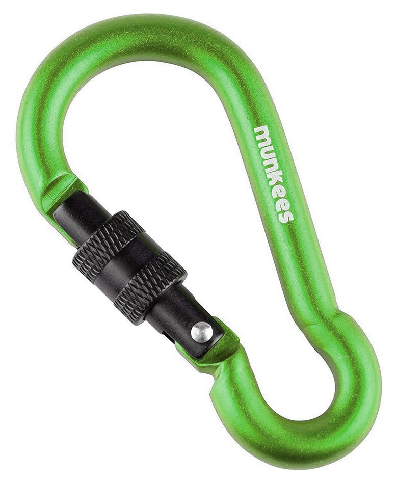 Munkees 3249 карабін Pear with Screw Lock 8 мм x 80 мм green green