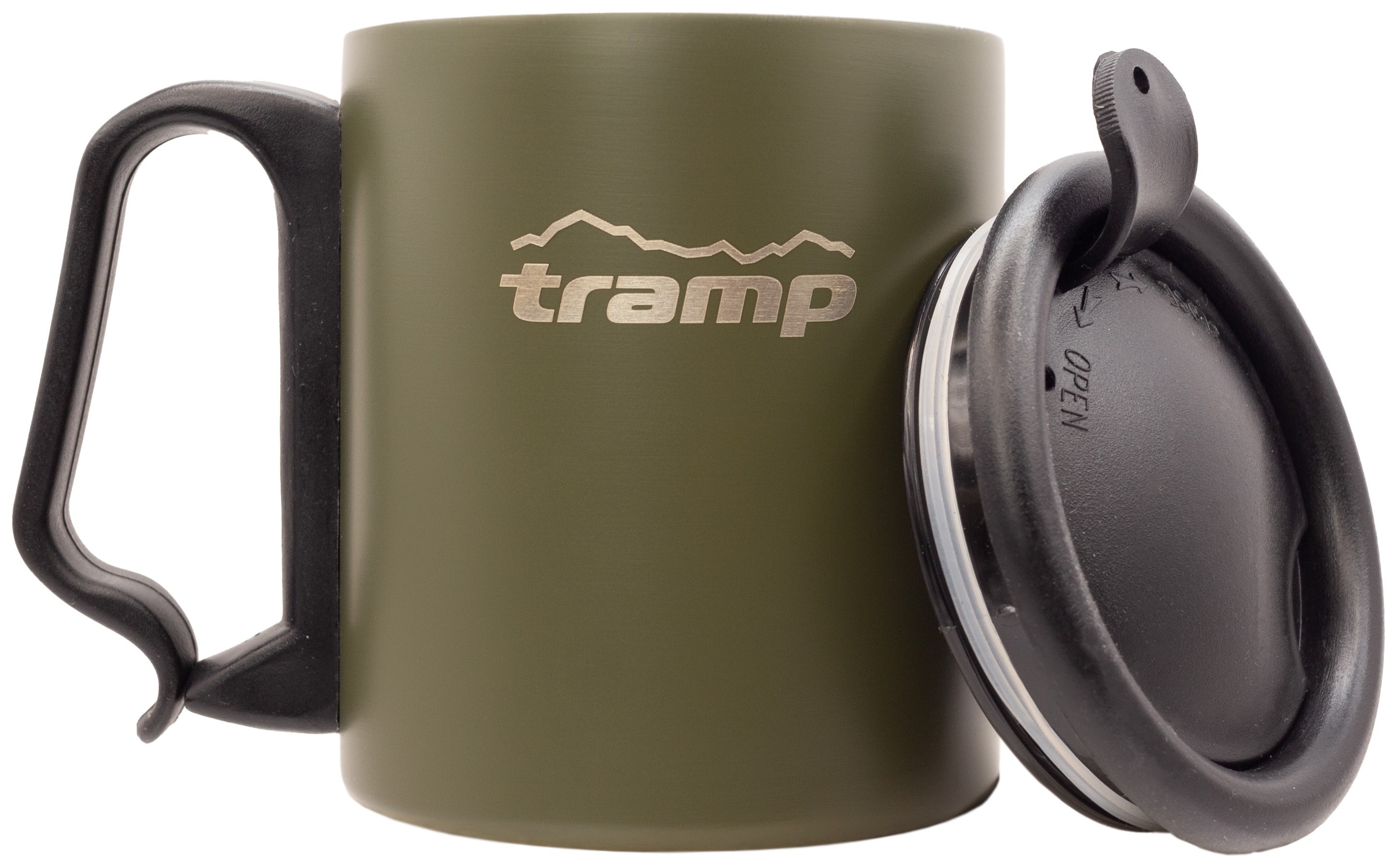 Термокружка TRAMP з поїлкою і защіпкою 350мл UTRC-020 olive