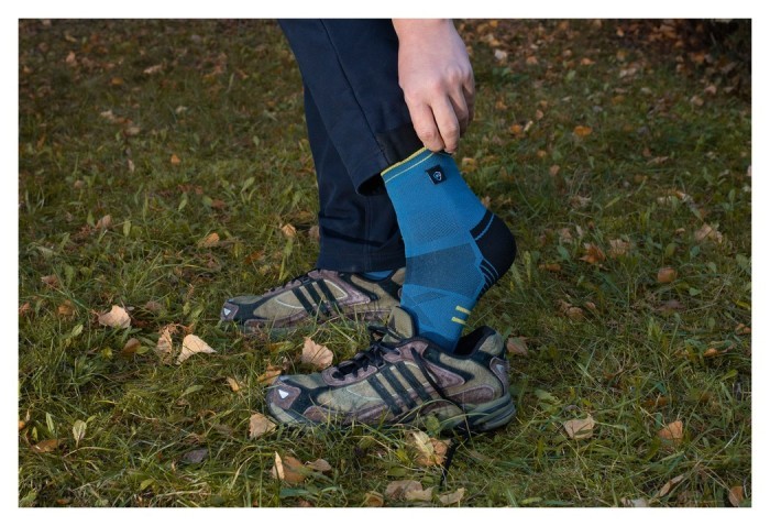Шкарпетки водонепроникні Dexshell Running Lite 2.0 Socks, темно-блакитні, розмір M (39-42)