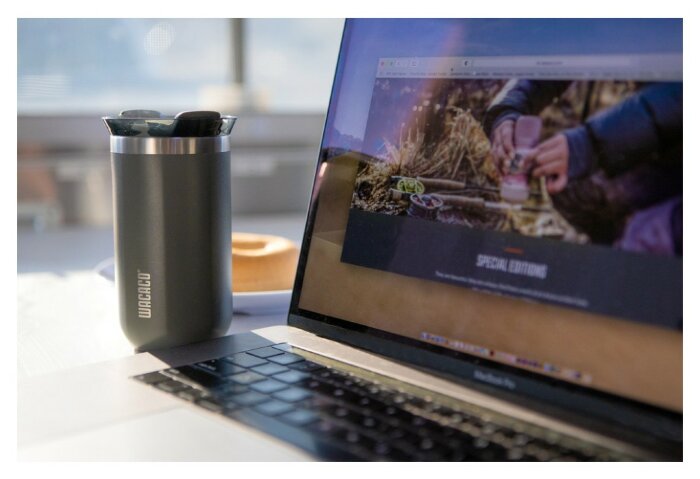 Термокухоль Wacaco Octaroma Grande 435 мл, сірий