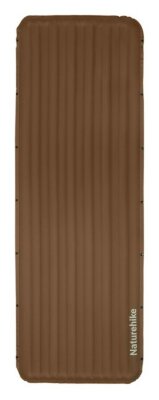Матрац туристичний надувний одномісний Naturehike CNK2450WS034, 198х68х9.5 см, коричневий, для кемпінгу із мішком для надування