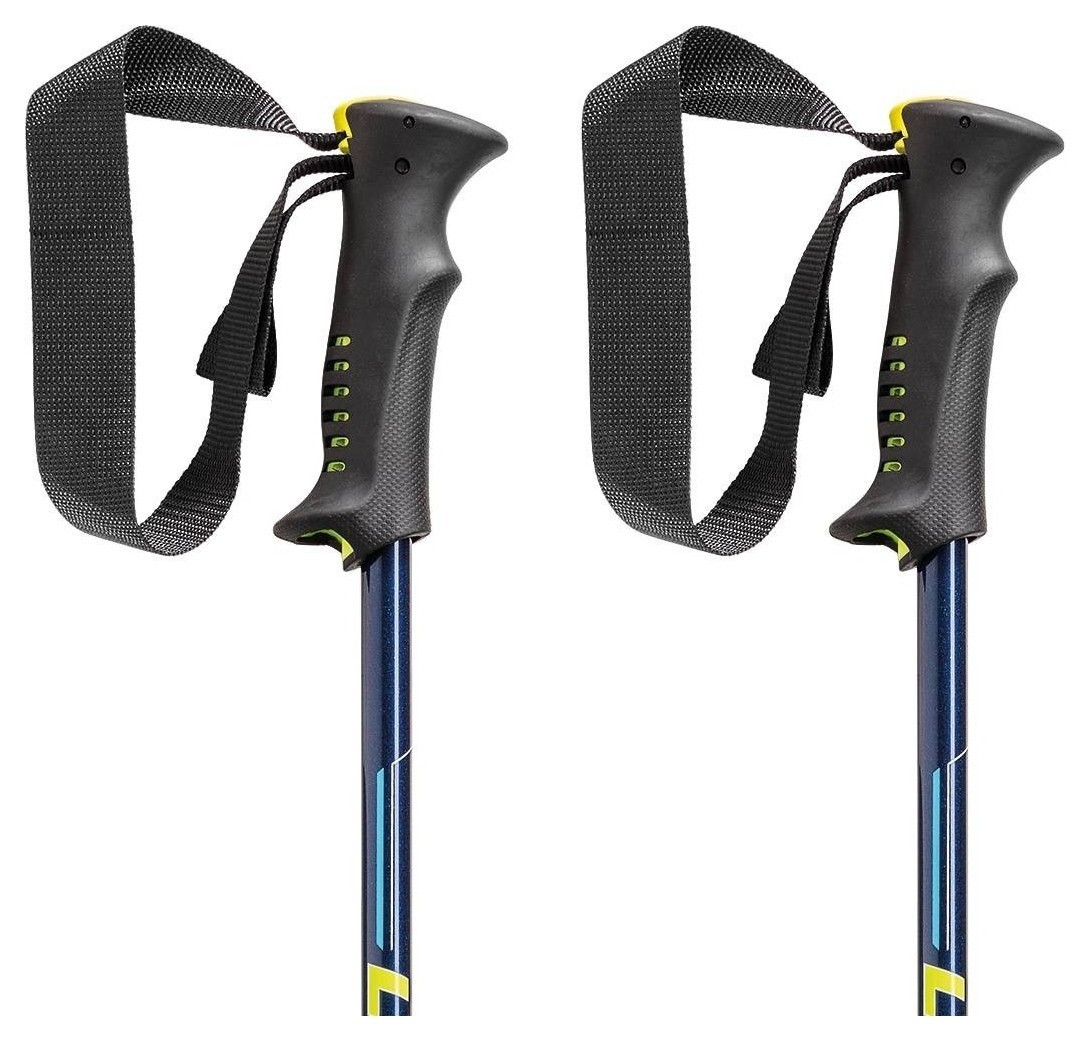 Палиці для гірських лиж для підлітків Leki VARIO XS 80-110см Blue metallic/neon yellow/cyan (64920521-WRH)