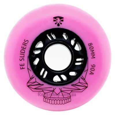 Колеса для роликових ковзанів Flying Eagle Sliders 90A 4 шт рожеві