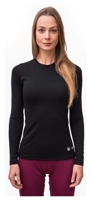 Термофутболка жіноча Sensor Merino DF LS black 15100029, SW11M-black-L
