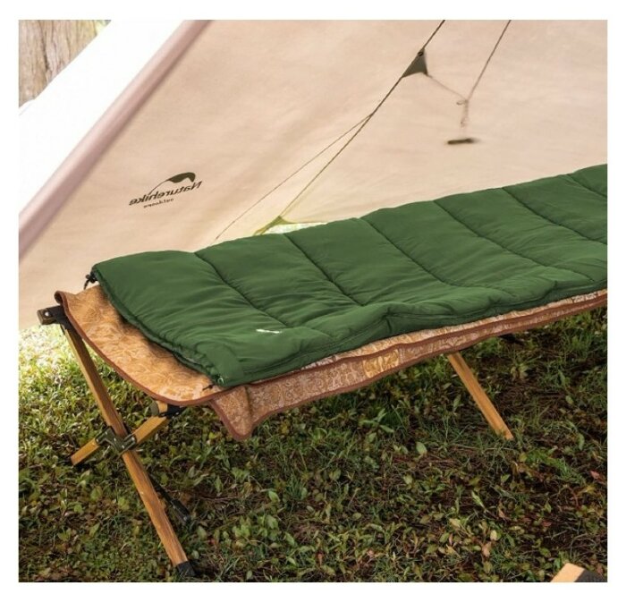 Спальний мішок Naturehike F150 NH22MSD05, правий зелений