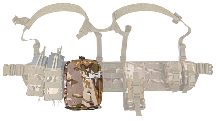 Підсумок аптечка тактична MOLLE Multicam Arid (степовий) для РПС, разгрузки або жилету