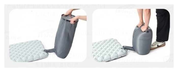 Гермомішок-насос універсальний для надування матраців та подушок Naturehike, сірий