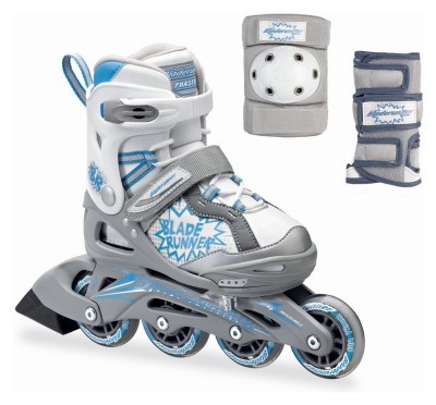 Роликові коньки дитячі Bladerunner PHASER COMBO G W 35 (5US) 220мм Silver/blue (0T611500 835) O